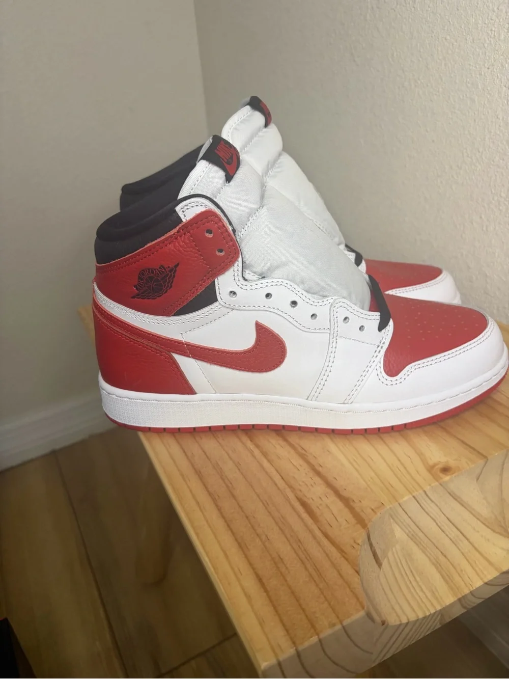 Nike White & Red High-Top Sneakers - Picture 12 of 13